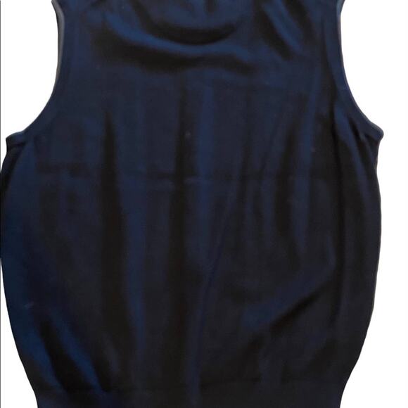 Cypress Links Black Cotton XL Golfers V-Neck Vest - Picture 2 of 5